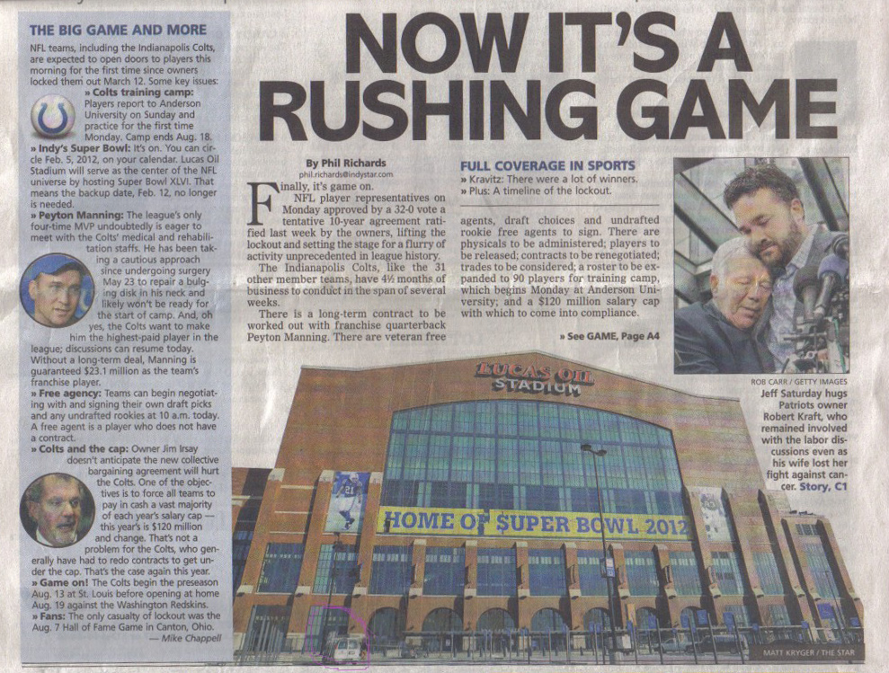 IndyStar Service Glass of Indy, Lucas Oil Article