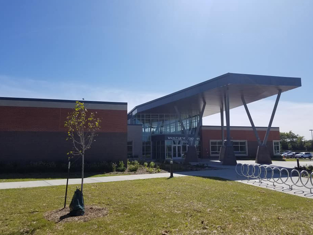 Walnut Grove Elementary window replacements on main entrance